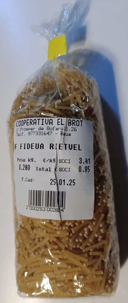 FIDEU PER FIDEUA A DOJO RIET VELL