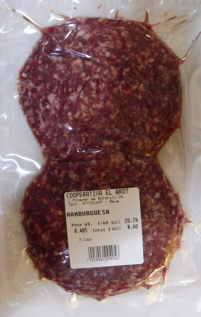 CARN HAMBURGUESA 2 ud  DIVINS