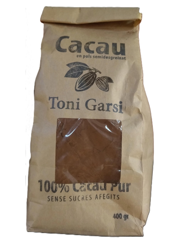 CACAU SEMIDESGREIXAT EN POLS 400gr TONI GARSI