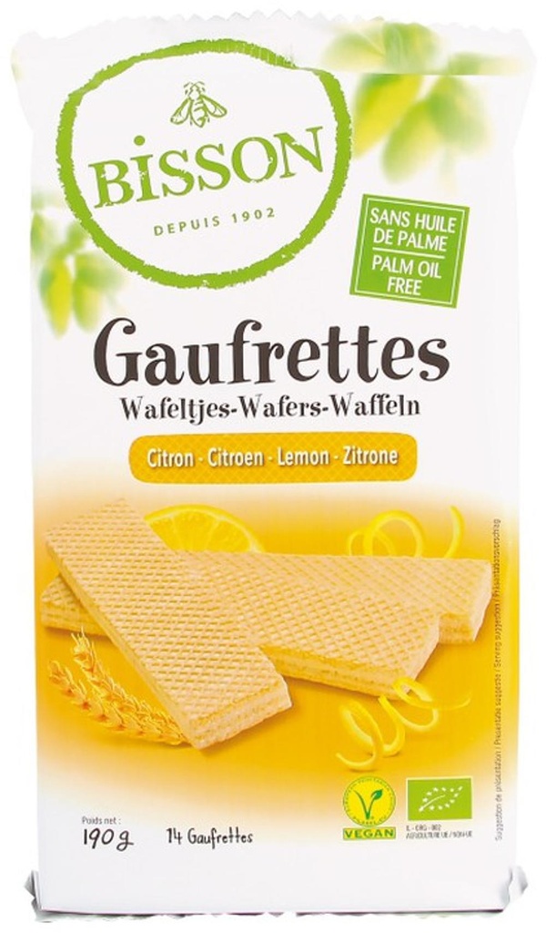 GALETA GAUFRETTES LLIMONA 190gr BISSON
