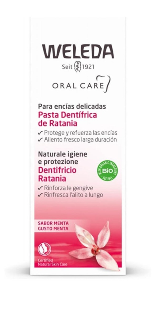 PASTA DENTIFRICA RATANIA 75ml WELEDA