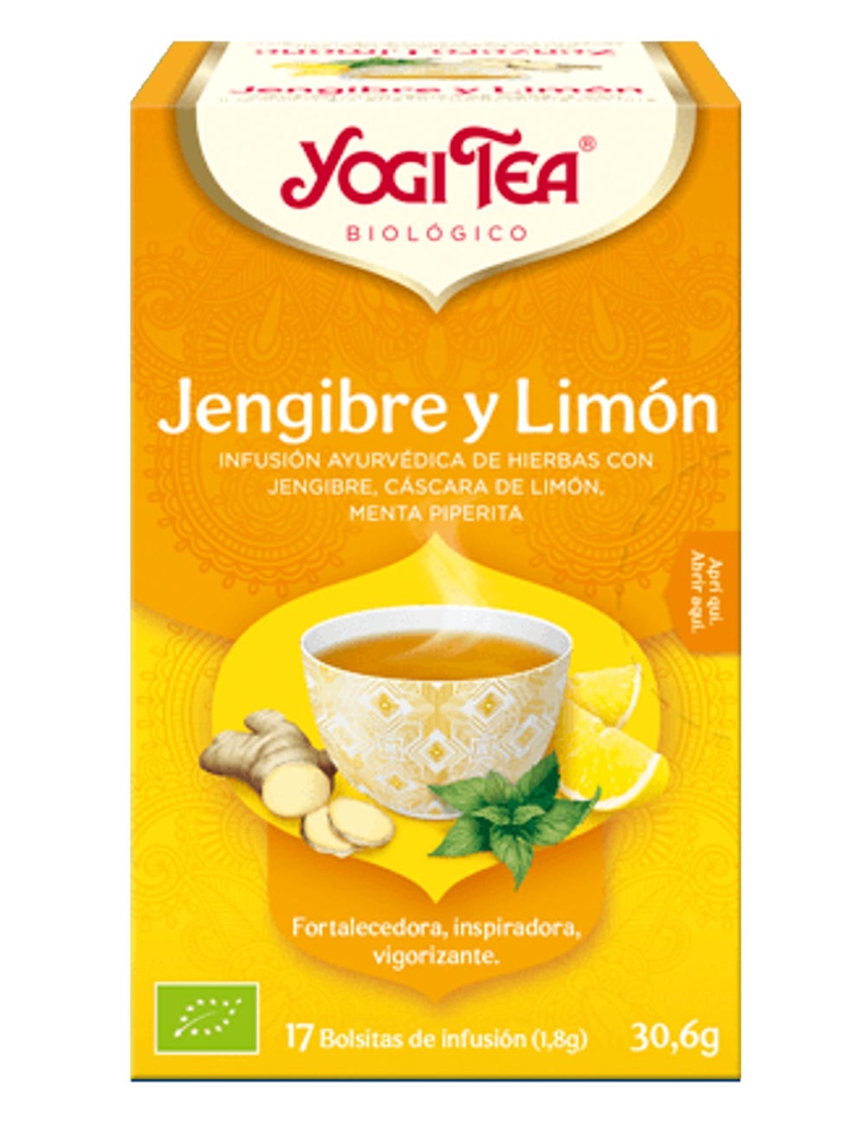 YOGI TEA GINGEBRE LLIMONA  30.6GR
