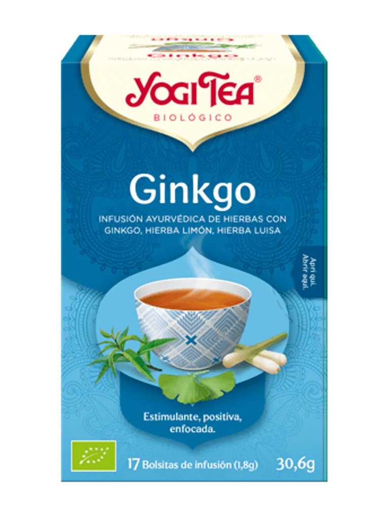 YOGI TEA GINKGO BOSSETES NATURSOY