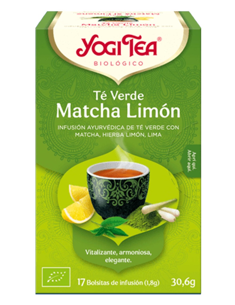 YOGI TEA TE VERD MATXA LIMONA