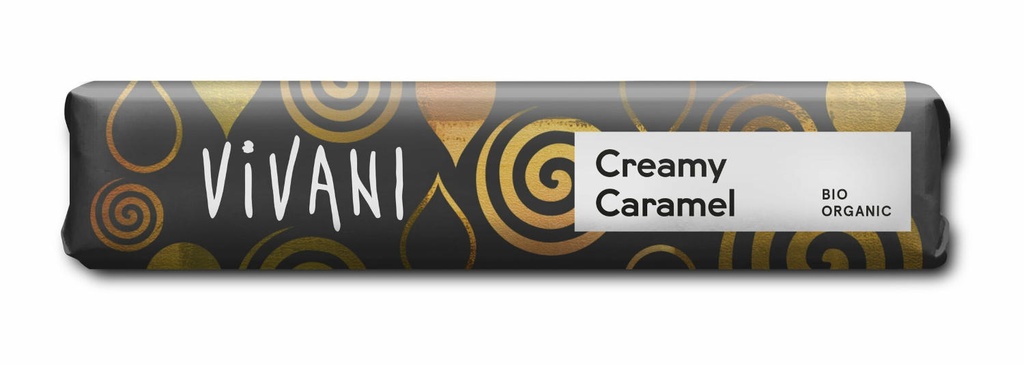 BARRETA DE XOCOLATA AMB LLET I CARAMEL 35gr VIVANI
