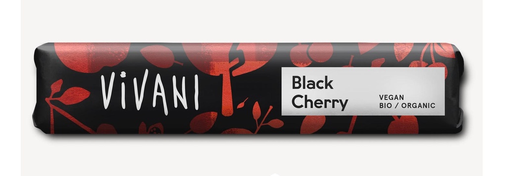 BARRETA DE XOCOLATA NEGRA AMB CIRERA ACIDA 35gr VIVANI