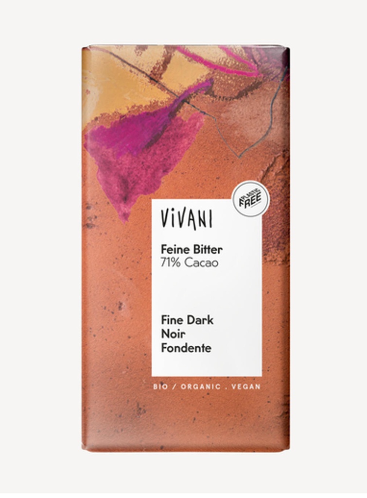 XOCOLATA NEGRA 71% 80gr VIVANI