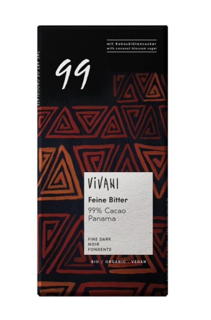 XOCOLATA NEGRA 99% 80gr VIVANI