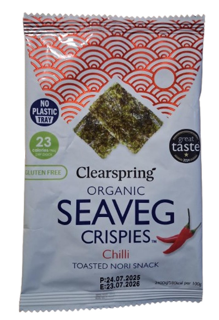 SNACK ALGUES NORI XILI BIO 4gr CLEARSPRING