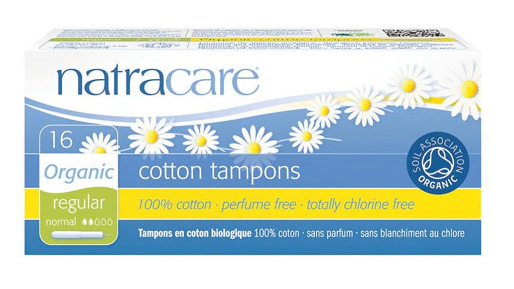 TAMPONS 16  REGULARS NATRACARE