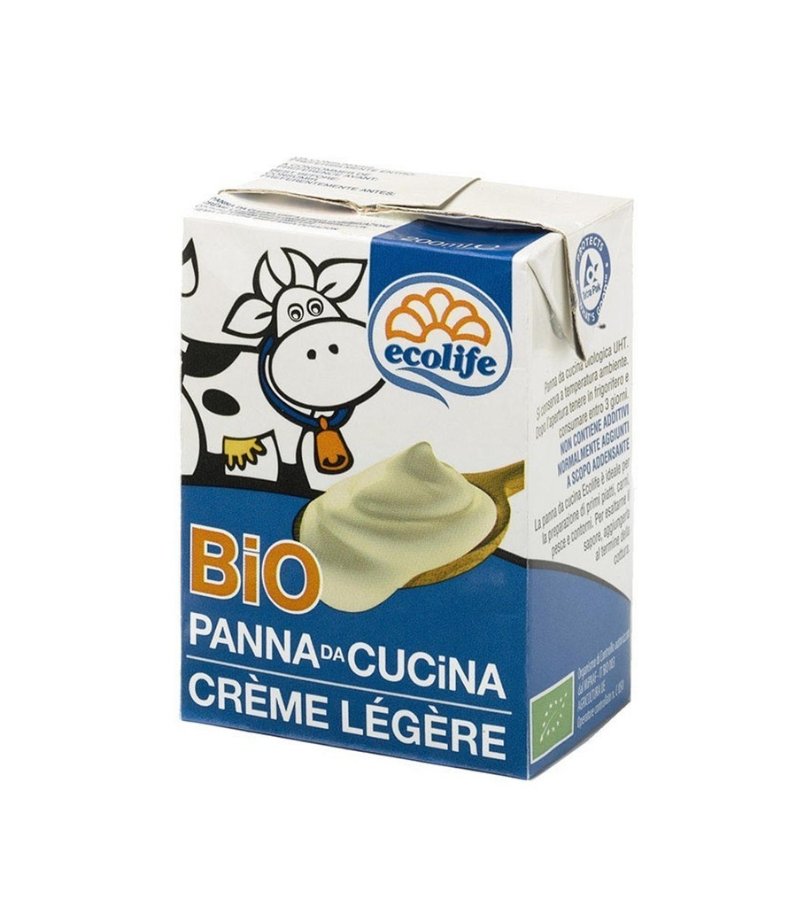 CREMA DE LLET VACA LLEUGERA 200ml ECOLIFE