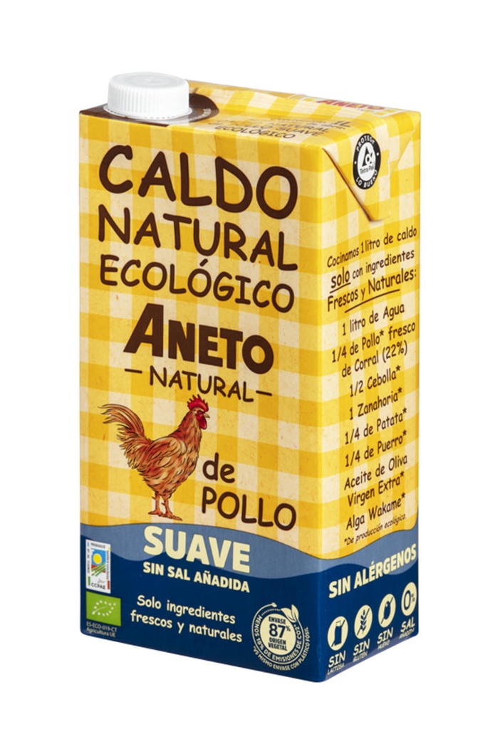 BROU POLLASTRE SUAU S/SAL 1L BIO ANETO