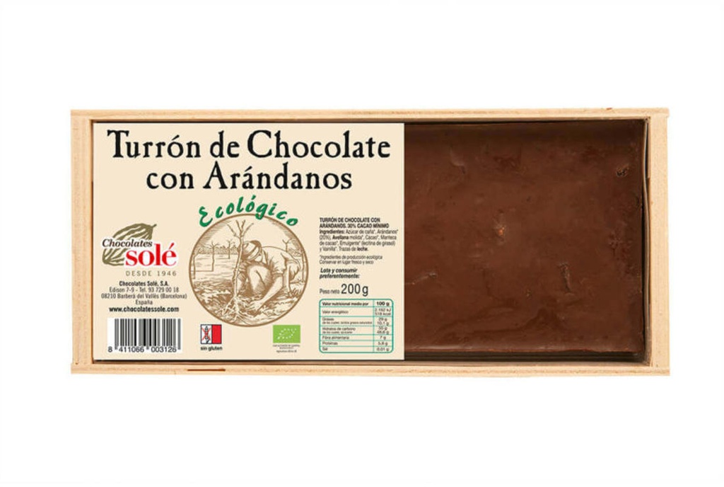 TORRO XOCOLATA AMB NABIUS ECO 200GR SOLE