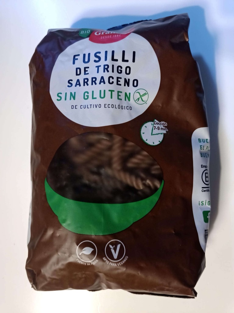 FUSILLI BLAT SARRAI S/G 500gr EL GRANERO INTEGRAL