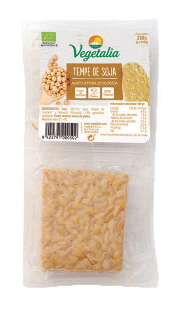 TEMPEH DE SOJA FRESC 250gr VEGETALIA