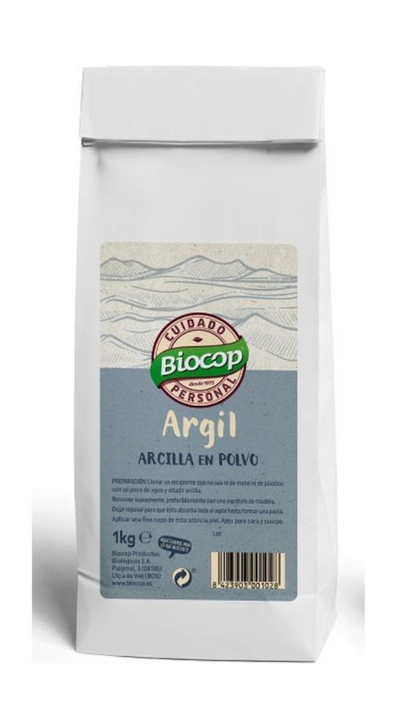 ARGILA BLANCA EN POLS 1K.  BIOCOP