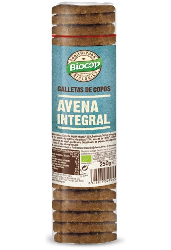 GALETES FLOCS DE CIVADA 250GR BIOCOP