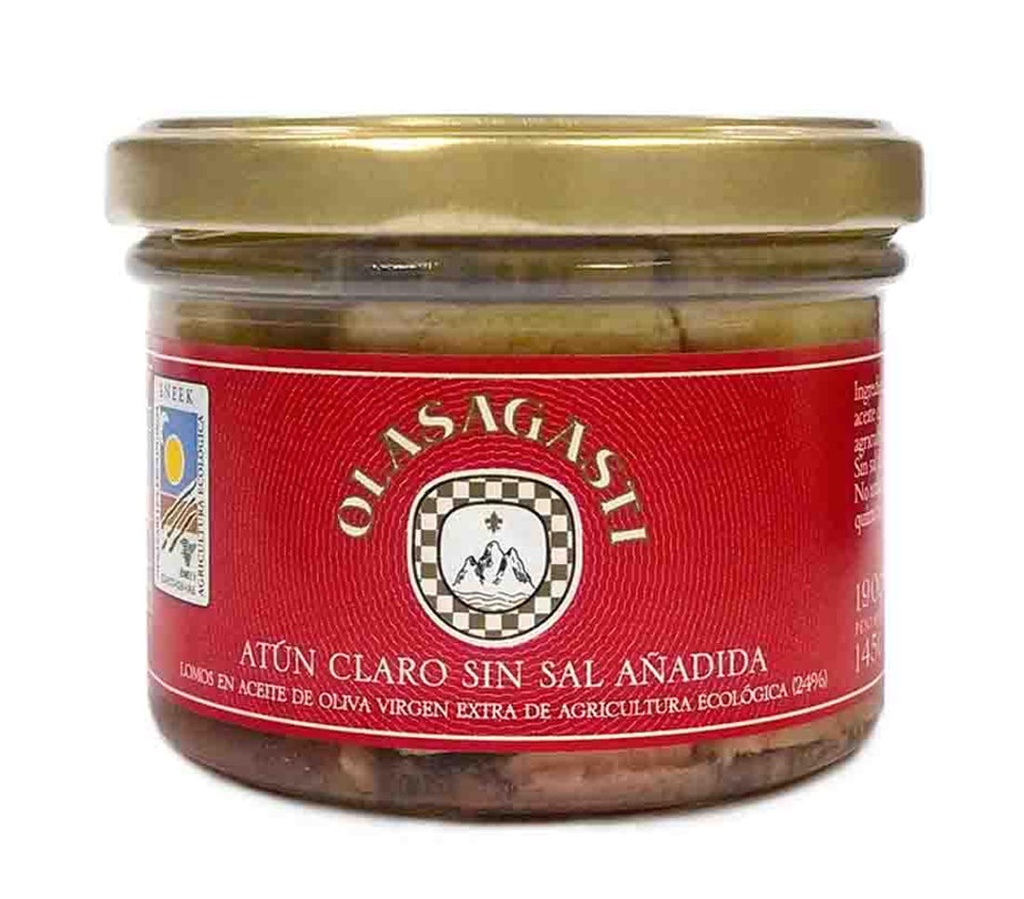 TONYINA OLI OLIVA S/SAL BIO 190GR OLASAGASTI