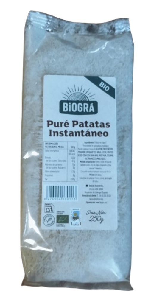 PURE DE PATATA 250GR BIO BIOGRA