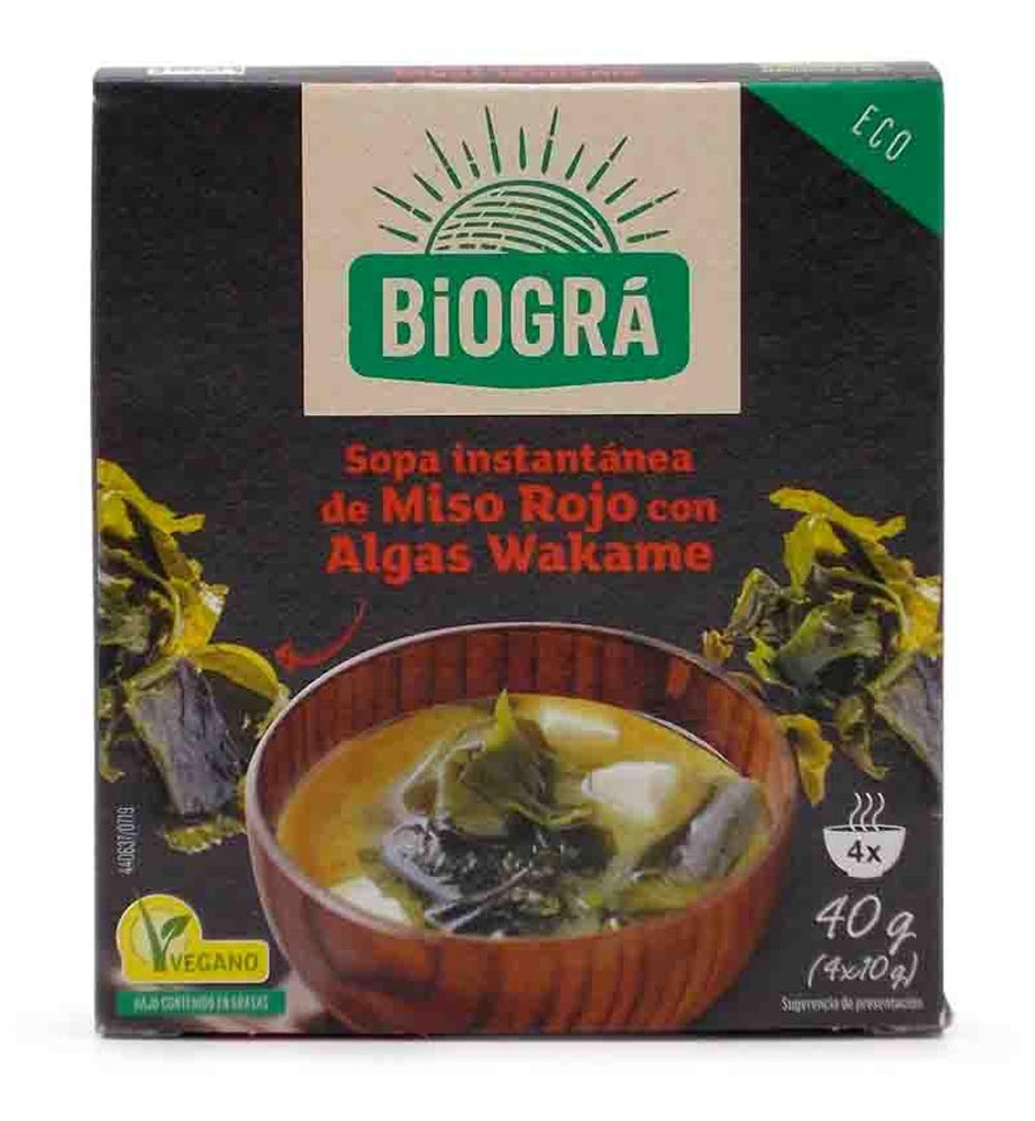 SOPA MISO VERMELL AMB ALGA WAKAME  4sob. BIOGRA