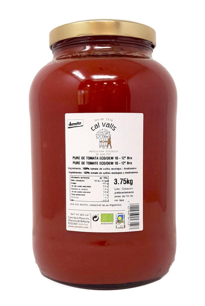 PURÉ DE TOMÀQUET 3,85kg CAL VALLS