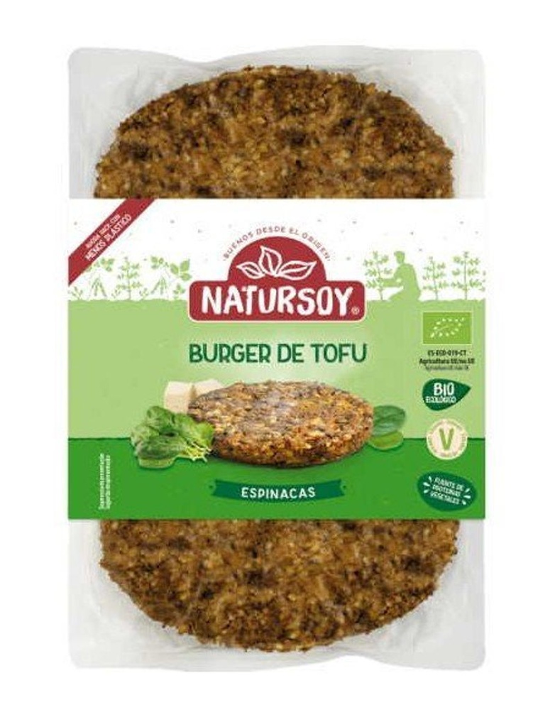 HAMBURGUESA ESPINACS 2ud 160g NATURSOY