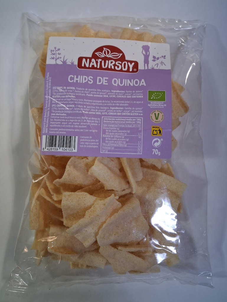 XIPS DE QUINOA 70GR NATURSOY 