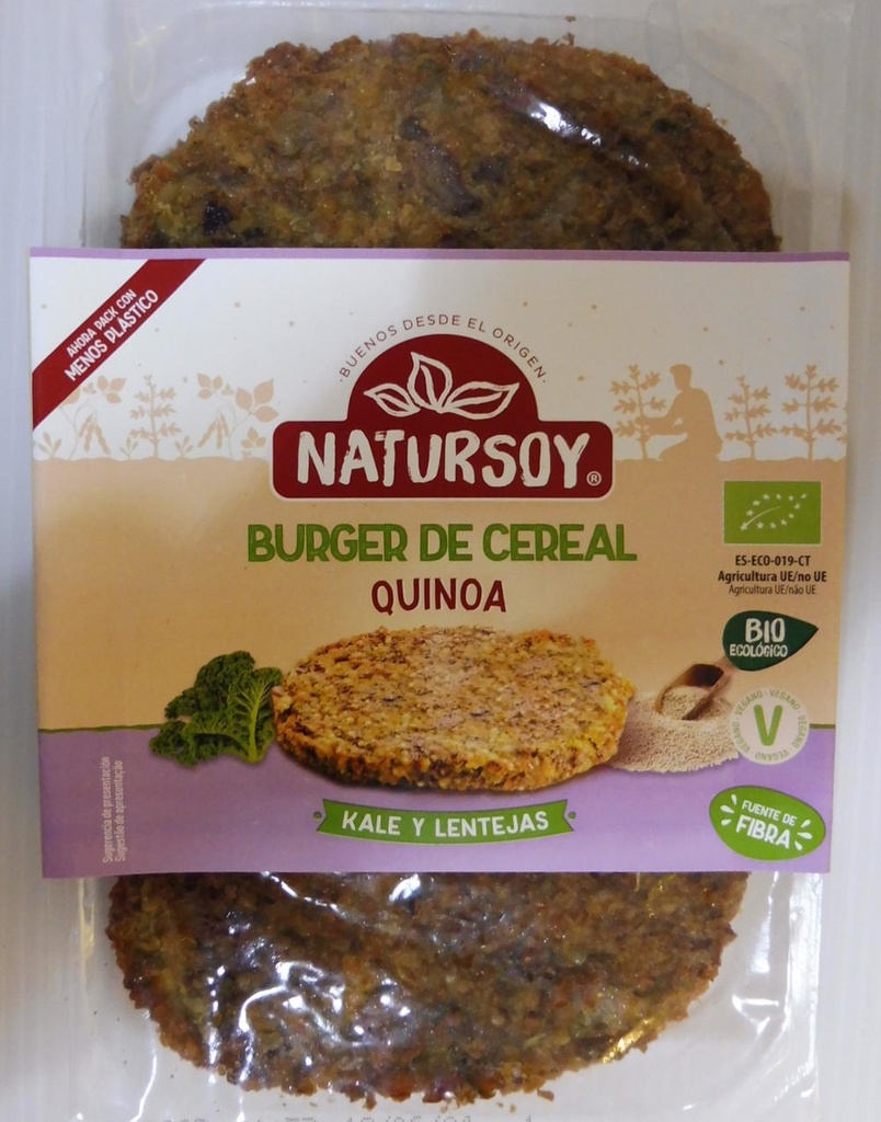 BURGUER QUINOA KALE I LLENTIES 200GR NATURSOY
