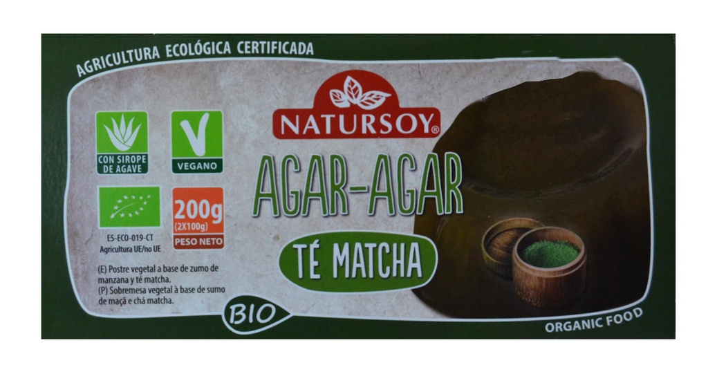 AGAR AGAR TE MATCHA 2 unit NATURSOY
