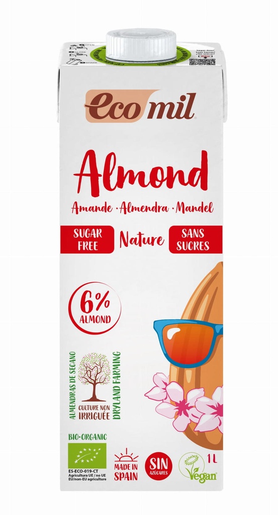 ECOMIL BEGUDA AMETLLA NATURAL S/S 1L