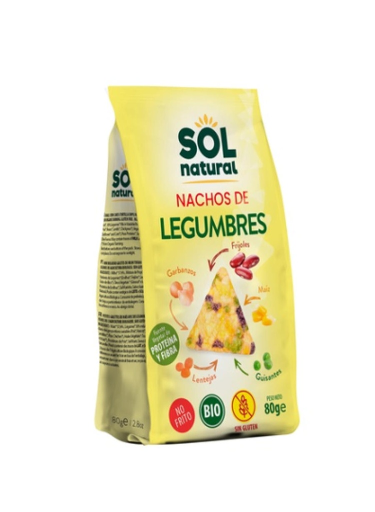 NATXOS AMB LLEGUMS SENSE GLUTEN SOL NATURAL 80gr