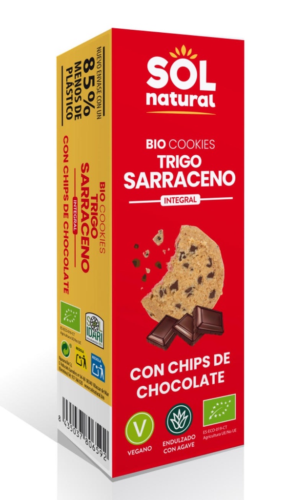 COOKIES BLAT SARRAI I XOCOLATA 170gr SOLNATURAL