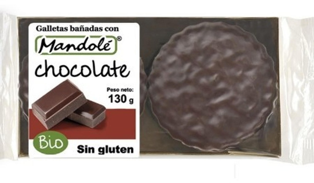 GALETES BANYADES DE XOCOLATA 125gr MANDOLE