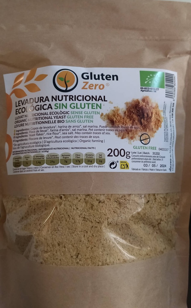 FLOCS LLEVAT NUTRICIONAL SENSE GLUTEN 200gr GLUTEN ZERO