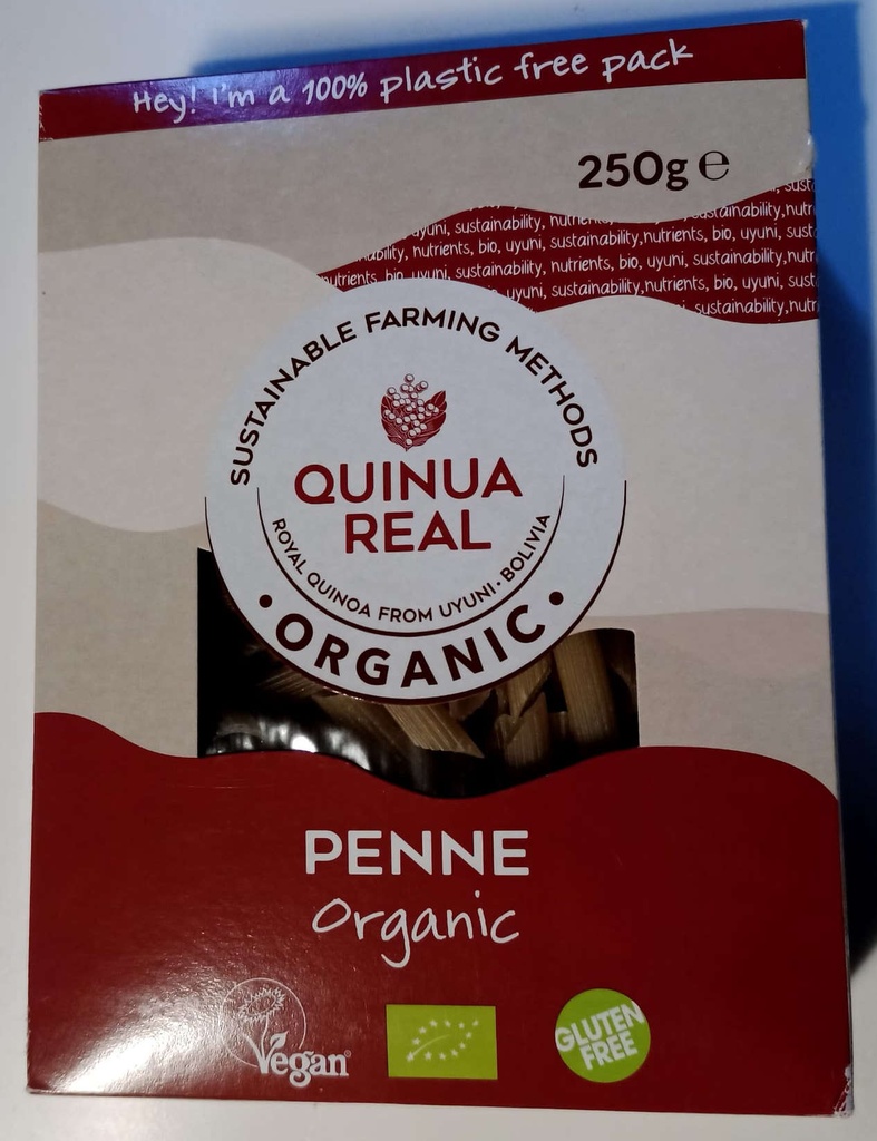 PENNE DE QUINUA REAL I ARROS 250gr VEGAN