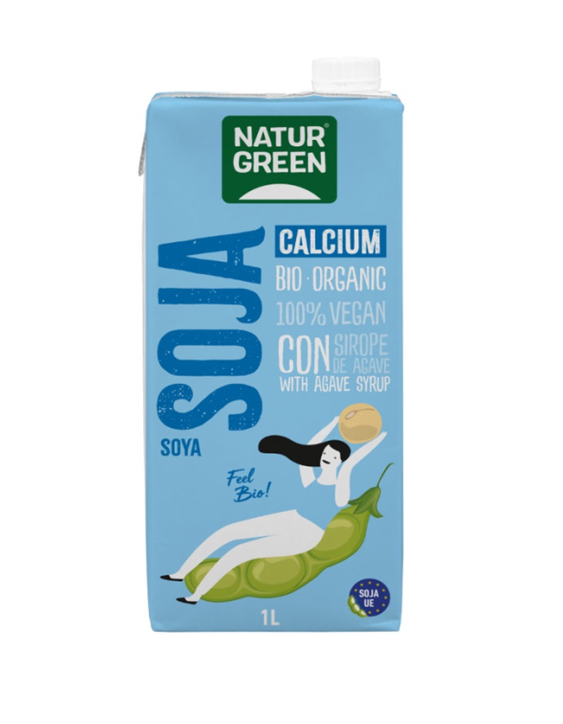 BEGUDA SOJA AMB CALCI 1L NATURGREEN