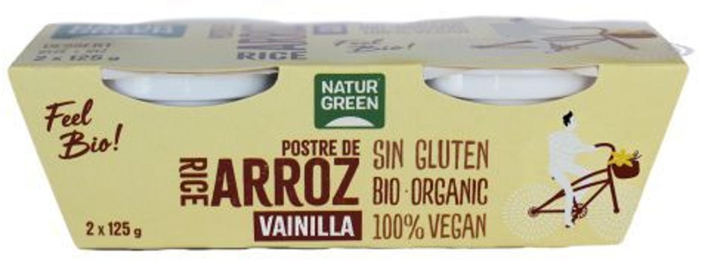 POSTRE D´ARROS AMB VAINILLA  2uni NATURGREEN