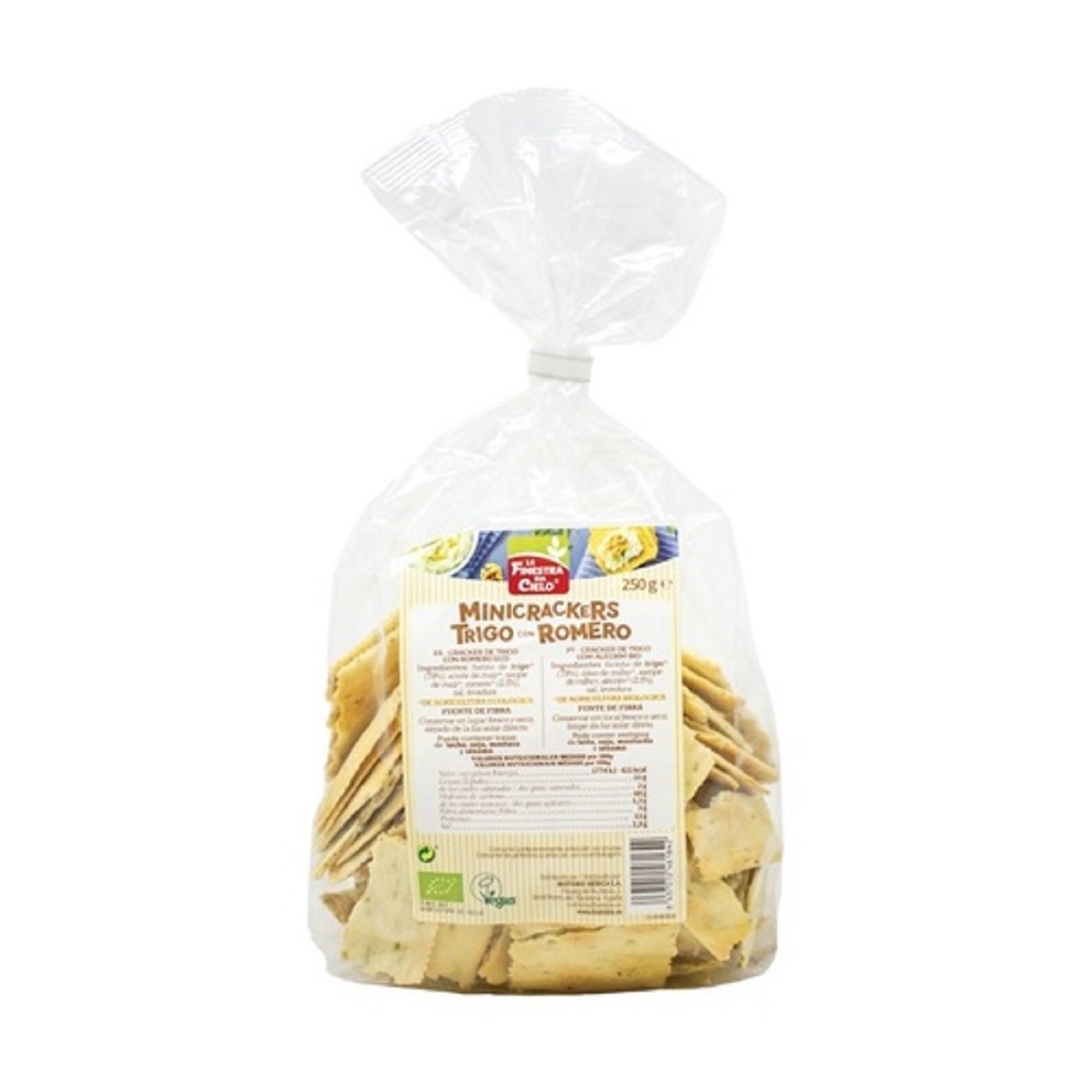 MINI CRACKERS BLAT AMB ROMANI 250gr LA FINESTRA