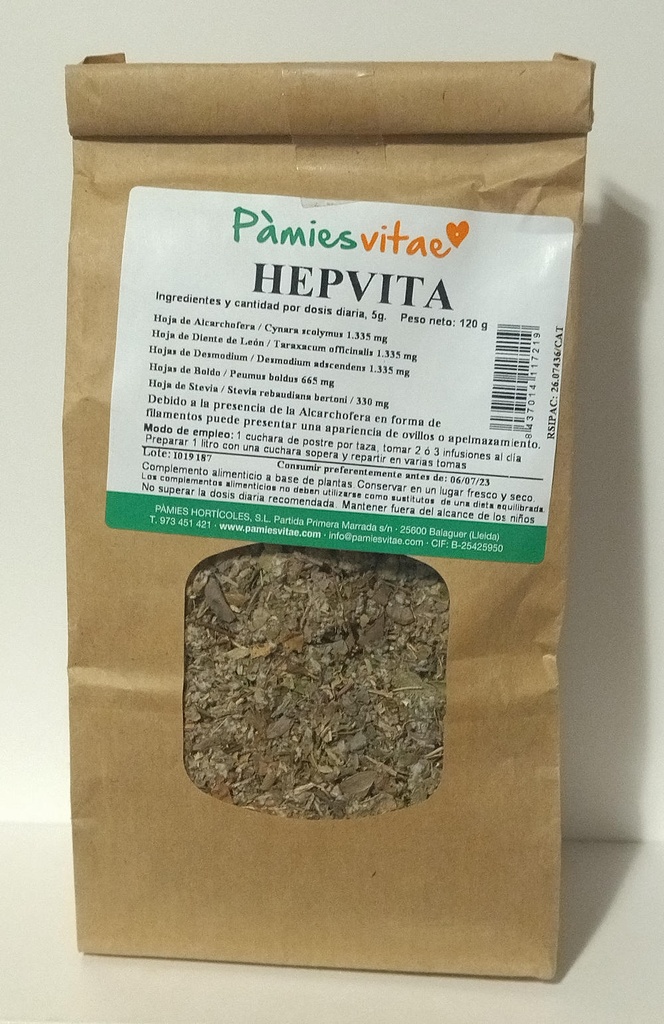 HEPVITA FULLA 120gr PAMIES VITAE