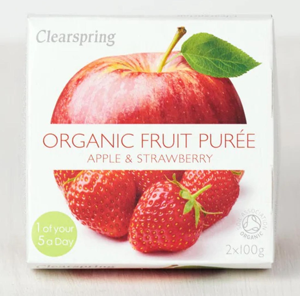 PURE DE POMA AMB MADUIXES 2x100gr CLEARSPRING