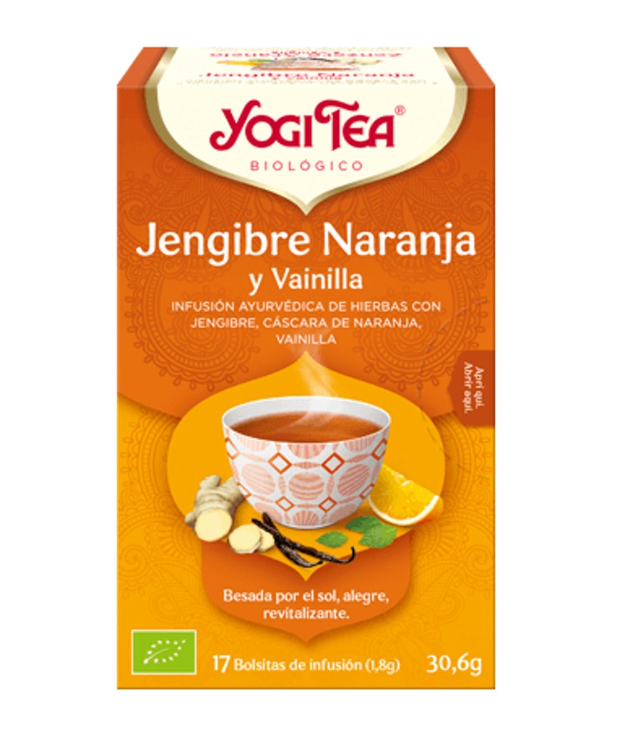 YOGI TEA GINGEBRE, TARONJA I VAINILLA 30,6gr