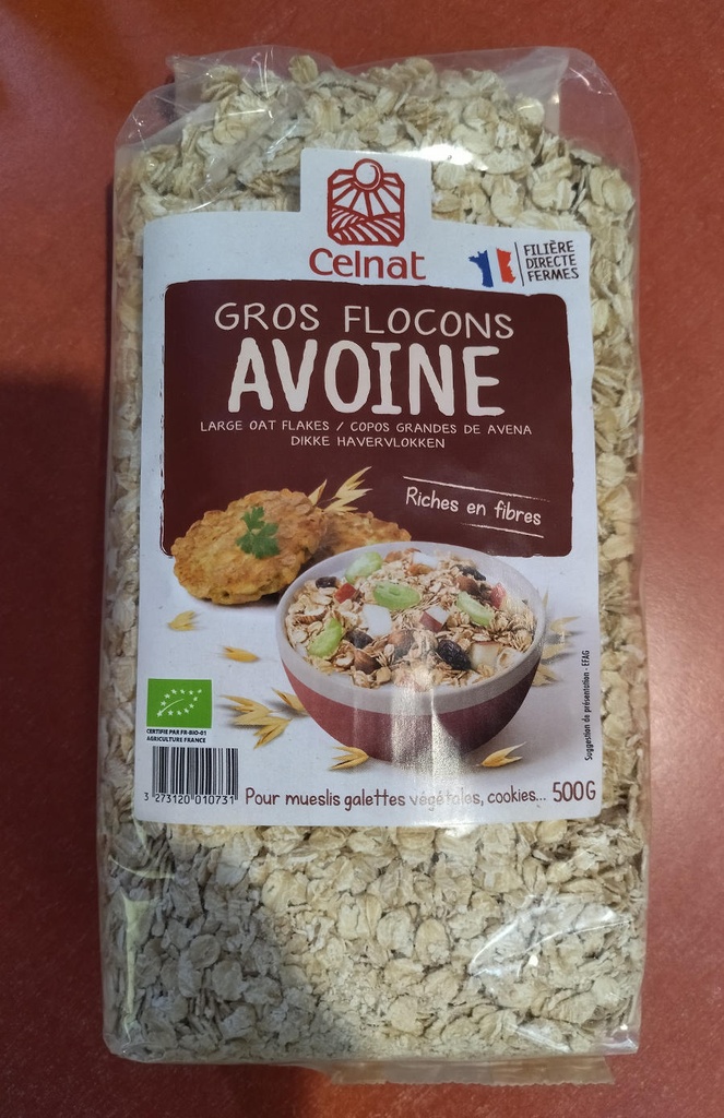 FLOCS DE CIVADA GRANS 500GR CELNAT