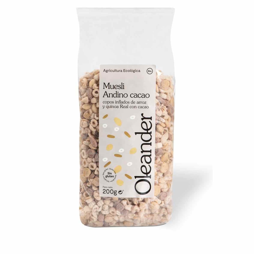 MUESLI ANDINO CACAU 200GR OLEANDER