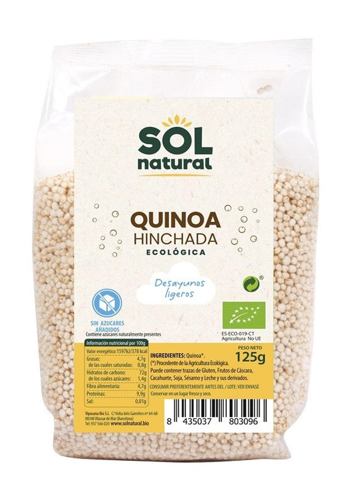 QUINOA INFLADA 125gr SOL NATURAL