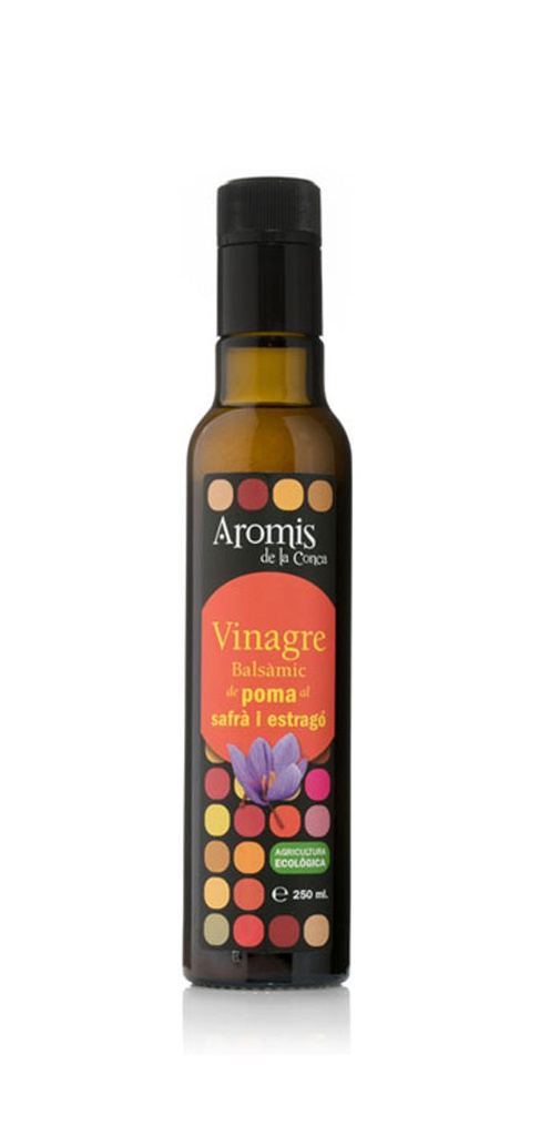 VINAGRE BALSÀMIC DE POMA AL SAFRÀ I ESTRAGÓ 250ml AROMIS