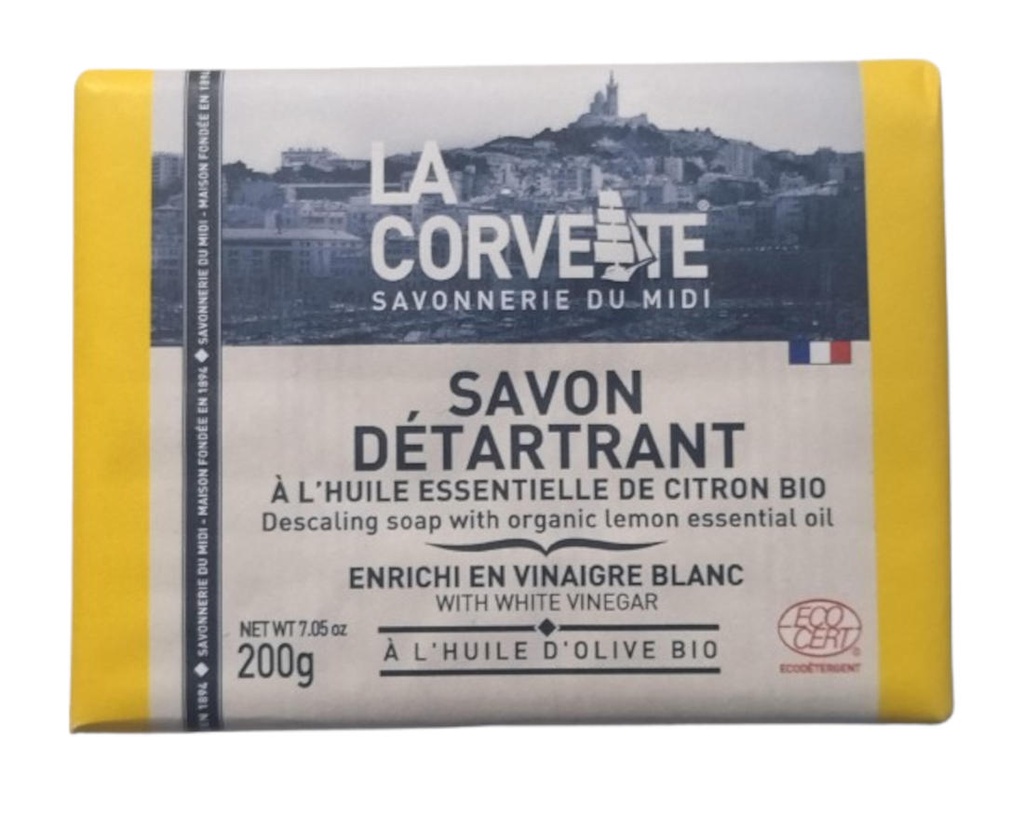 SABÓ SÒLID DESCALCIFICANT LLIMONA 200gr LA CORVETTE