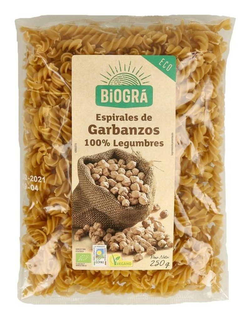 ESPIRALS CIGRONS 250g BIOGRÀ