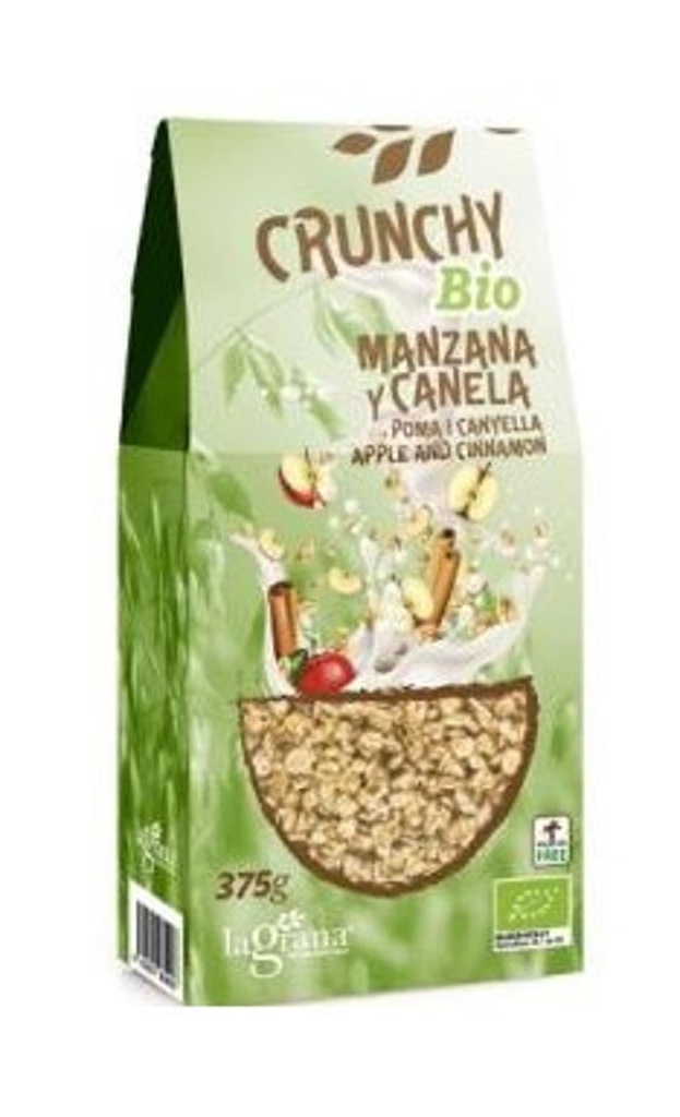 CRUNCHY POMA I CANYELLA ECO 375g LA GRANA