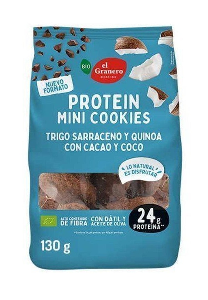 COOKIES FAJOL, QUINOA, CACAU I COCO 130gr EL GRANERO