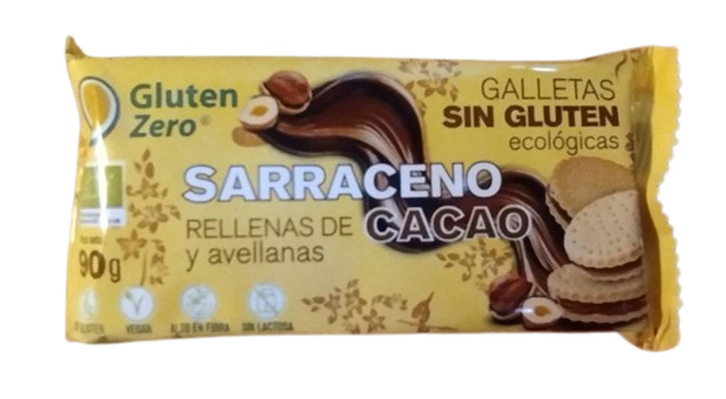 GALETES DE FAJOL FARCIDES DE CACAU 90g GLUTEN ZERO